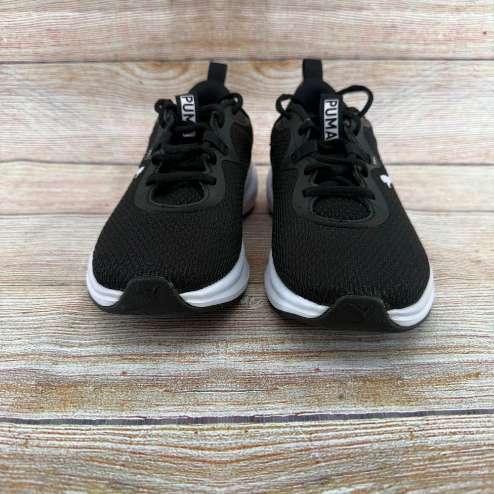 Puma Skyrocket Womens‎ Sneakers Black White Running Shoes 312395-02 Size 6